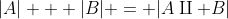 |A| + |B| = |A\amalg B|