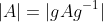 |A|=|gAg^{-1}|