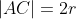 |AC|=2r