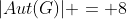 |Aut(G)| = 8