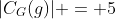 |C_G(g)| = 5