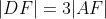 |DF|=3|AF|