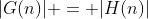 |G(n)| = |H(n)|
