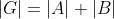 |G|=|A|+|B|