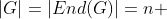|G|=|End(G)|=n 