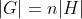 |G|=n|H|