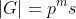 |G|=p^ms