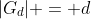 |G_d| = d