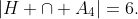 |H \cap A_4|=6.