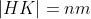 |HK|=nm