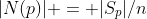 |N(p)| = |S_p|/n