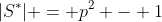 |S^{*}| = p^2 - 1