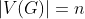 |V(G)|=n