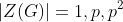|Z(G)|=1,p,p^2