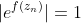 |e^{f(z_n)}|=1