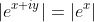 |e^{x+iy}|=|e^x|