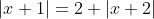 |x+1|=2+|x+2|
