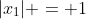 |x_1| = 1