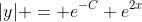|y| = e^{-C} e^{2x}