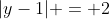 |y-1| = 2