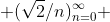  (\sqrt{2}/n)_{n=0}^{\infty} 