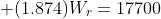 (1.874)W_r=17700