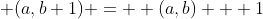 +(a,b+1) = +(a,b) + 1