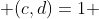  (c,d)=1 