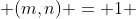  (m,n) = 1 