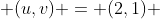  (u,v) = (2,1) 
