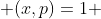  (x,p)=1 