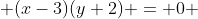  (x-3)(y+2) = 0 