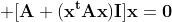  [{\bf{A}}+({\bf{x^tAx}}){\bf{I}}]{\bf{x}}=\bf{0}