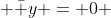  \bar y = 0 