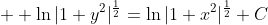  \displaystyle \ln|1+y^2|^\frac{1}{2}=\ln|1+x^2|^\frac{1}{2}+C