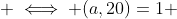  \iff (a,20)=1 
