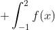  \int_{-1}^{2}f(x)~dx=5