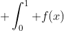  \int_0^1 f(x)~dx = \frac{ k (-1)^n}{n+1} 