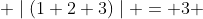  \mid(1 2 3)\mid = 3 
