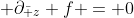  \partial_{\bar z} f = 0