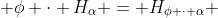  \phi \cdot H_{\alpha} = H_{\phi \cdot \alpha} 