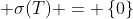  \sigma(T) = \left\{0\right\}