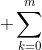  \sum\limits^m_{k=0}