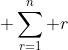  \sum_{r=1}^n r