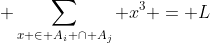  \sum_{x \in A_i \cap A_j} x^3 = L