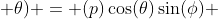 <br />
f(p; \phi; \theta) = (p)\cos(\theta)\sin(\phi) ; (p)\sin(\theta)\sin(\phi) ; (p)\cos(\phi)<br />
