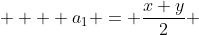   \displaystyle  a_1 = \frac{x+y}{2} ~,~ g_1 = \sqrt{xy} 