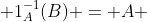  1_{A}^{-1}(B) = A 