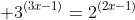  3^{(3x-1)}=2^{(2x-1)}