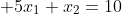  5x_1+x_2=10